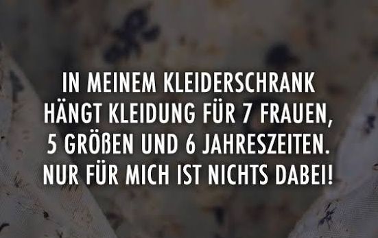 Blick in den Kleiderschrank