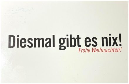 Diesmal gibt es nix...