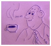 Die erste Tasse Kaffee