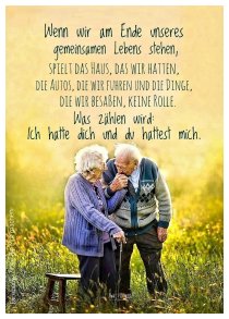 Im Alter ist das so...