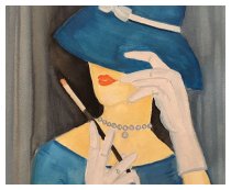 Elegante Kleider und Hüte