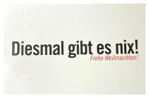 Diesmal gibt es nix...